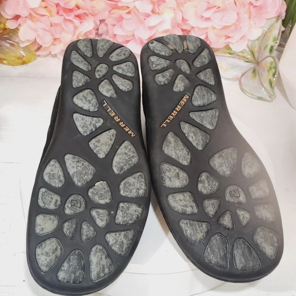 Merrell Zen Black Mens Leather Slip On Shoes Sz. 13_13